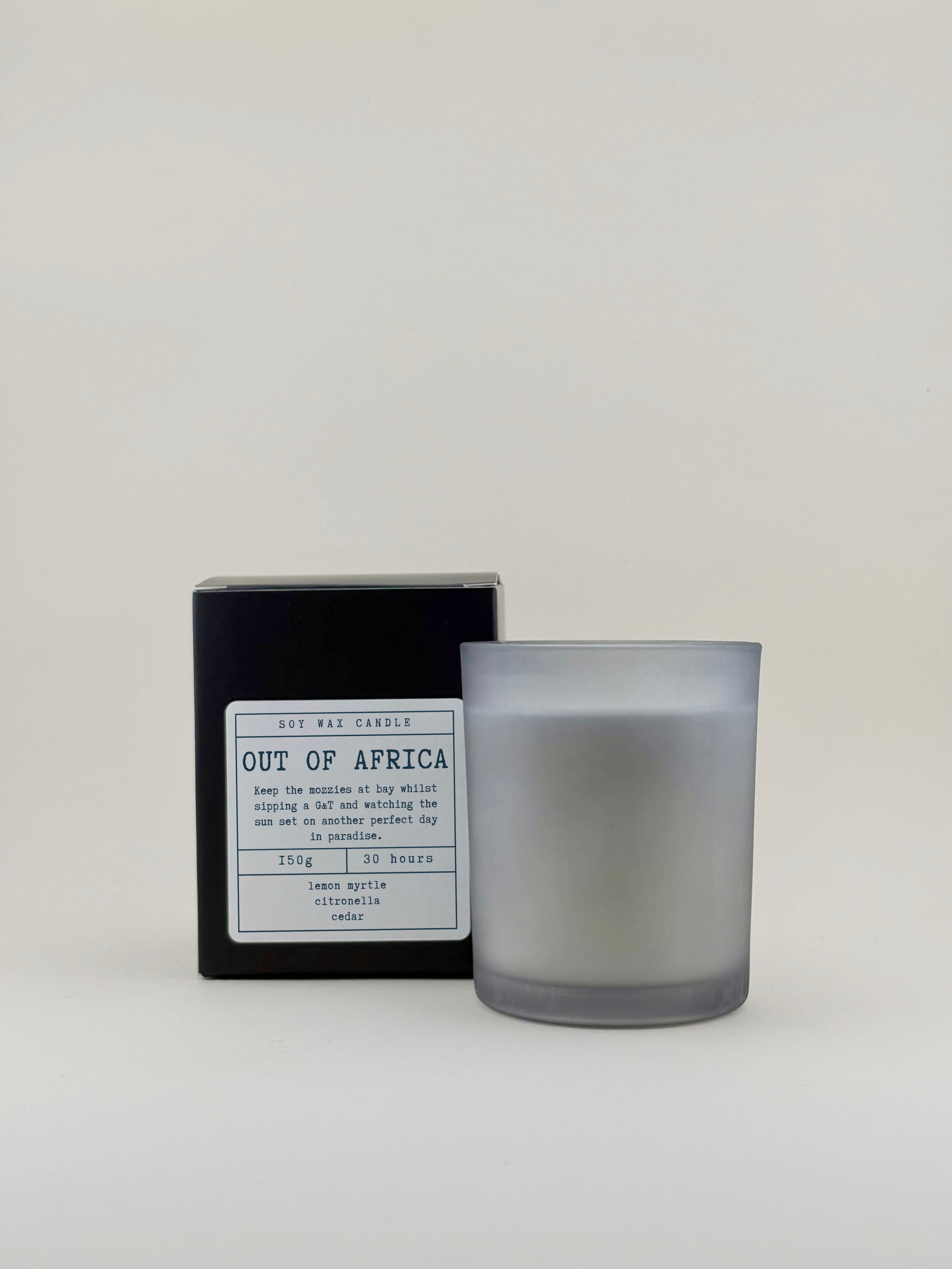 out of africa medium soy candle